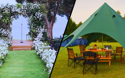 Unelmien puutarhahäät STAR-teltassa – Tyyliä ja suojaa säältä